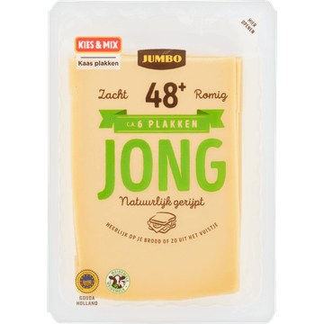 Jumbo Jonge Kaas 48+ Plakken 190 g