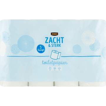 Jumbo Toiletpapier Zacht & Sterk 3 Laags 12 Rollen