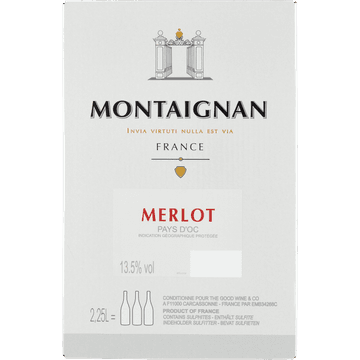 Montaignan - Merlot - Box - 2,25 L