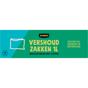 Jumbo Vershoudzakken 1 L 40 Stuks