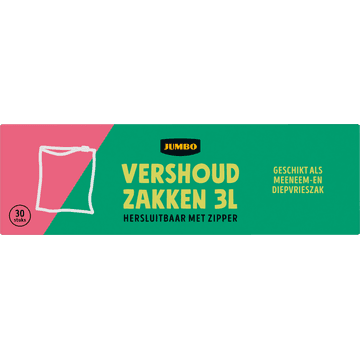 Jumbo Vershoudzakken 3 L 30 Stuks