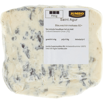Jumbo Saint Agur Blauwschimmelkaas 60+ ca. 144g