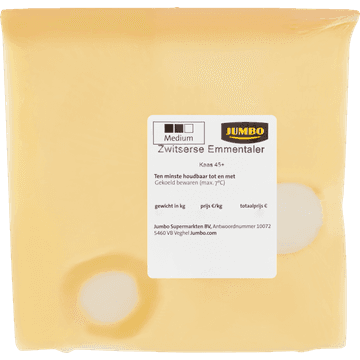 Jumbo Zwitserse Emmentaler Kaas 45+ ca. 150 g