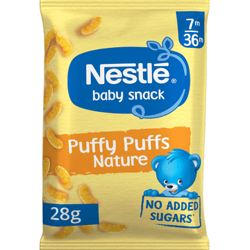 Nestle Baby Snack Puffy Puffs Natuur 7m-36m 28 g