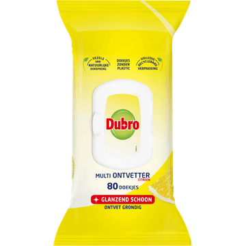Dubro Multi Ontvetter doekjes 80 Stuks