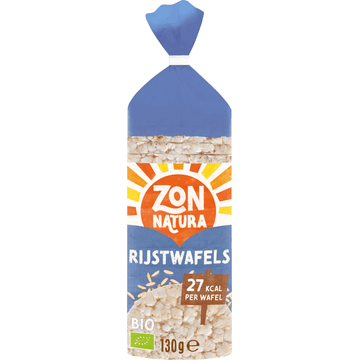 Zonnatura Biologische Rijstwafels Naturel 130 g