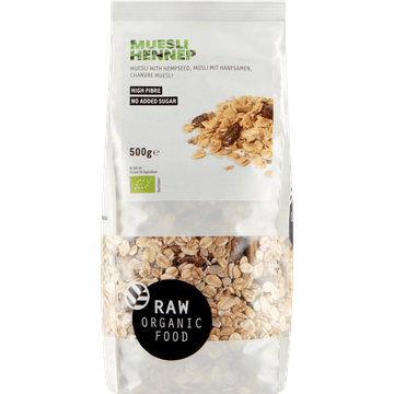 Raw Organic Food Muesli Hennep 500 g