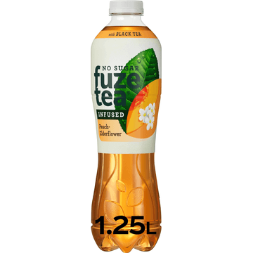 Fuze Tea Infused Peach-Elderflower with Black Tea No Sugar 1,25 L