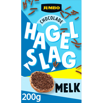 Jumbo Hagelslag Melk Minder Suiker 200 g