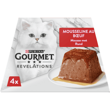 Gourmet Revelations Mousse Kattenvoer nat met Rund