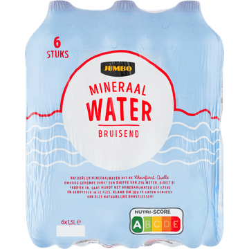 Jumbo Mineraalwater Bruisend Fles 6 x 1,5 L