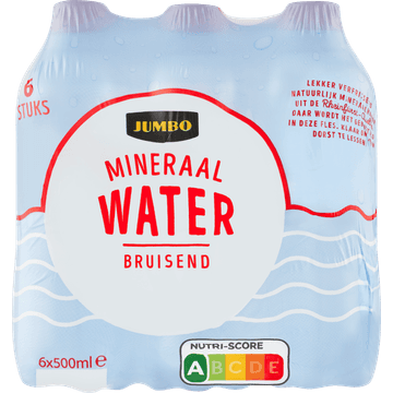 Jumbo Mineraalwater Bruisend 6 x 500ML