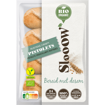 Slooow Bio Organic Rustieke Crispy Pistolets 360 g