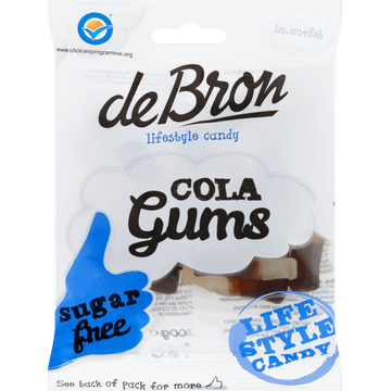 De Bron Cola Gums Sugarfree 100 g