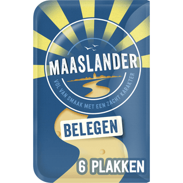 Maaslander Belegen 50+ Kaas Plakken 140 g