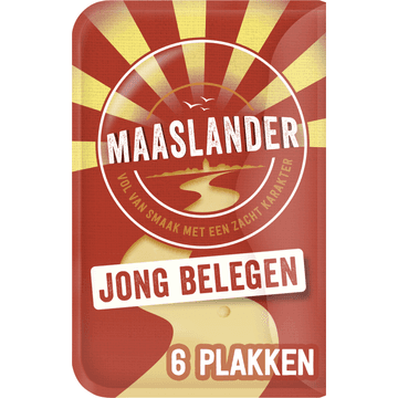 Maaslander Jong Belegen 50+ Kaas Plakken 145 g