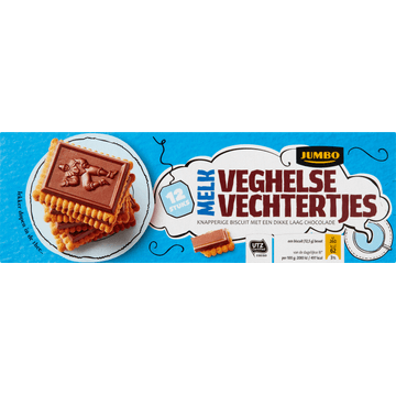 Jumbo Veghelse Vechtertjes Melkchocolade Koekjes 12 Stuks 150 g