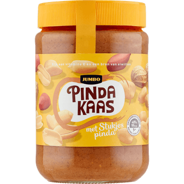 Jumbo Pindakaas met Stukjes Pinda 600 g