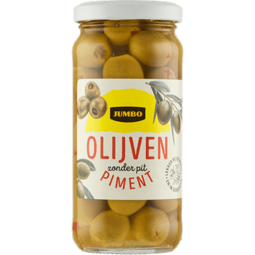 Jumbo Olijven Zonder Pit Piment 220 g