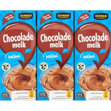 Jumbo Halfvolle Chocolademelk 6 x 200 ml