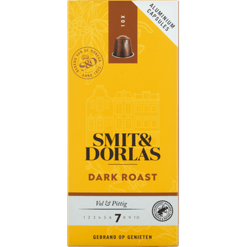 Smit & Dorlas Dark Roast Koffiecups 10 Stuks