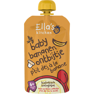 Ella's Kitchen Baby bananen ontbijtje 6+ biologisch 100 g