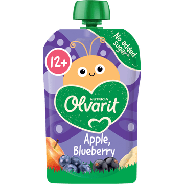 Olvarit Knijpfruit Appel Blauwe Bes 12+ Maanden 100 g