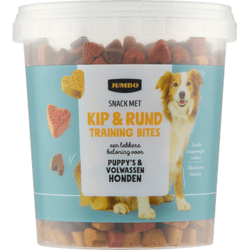 Jumbo Snack met Kip & Rund Training Bites 500 g