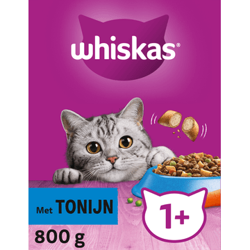 Whiskas Adult Kattenbrokken Tonijn doos 800 g