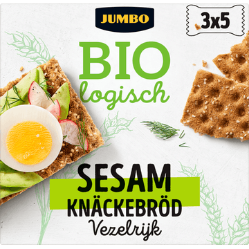 Jumbo Biologisch Sesam Knäckebröd 3 x 5 Stuks
