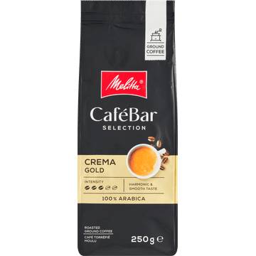 Melitta CaféBar Selection Crema Gold Filterkoffie 250g