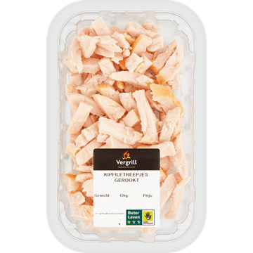 Vergrill Kipfiletreepjes Gerookt 120 g