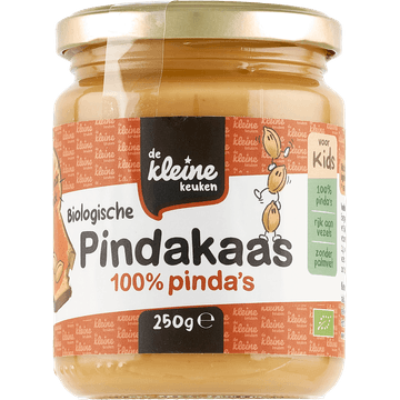 De Kleine Keuken Biologische Pindakaas voor Kids 250 g