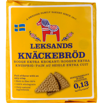 Leksands Knäckebröd Rogge Extra Krokant 200g