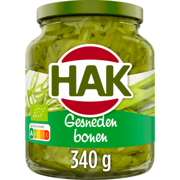 Hak Gesneden Bonen Bio 340 g