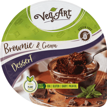 VegArt Brownie & Cream Dessert 130 g