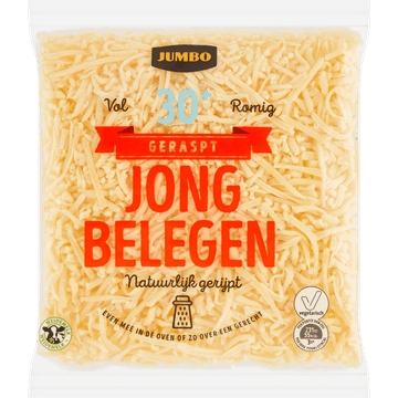 Jumbo Geraspte Kaas Jong Belegen 30+ 150 g