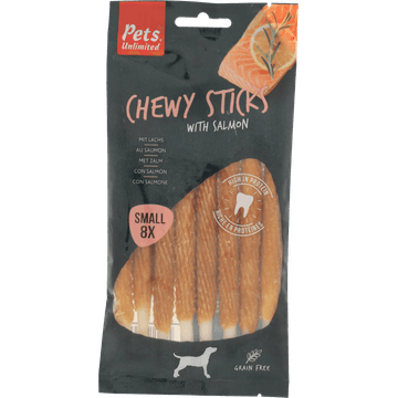 Rosewood Chewy Sticks Zalm Small, 8 Stuks