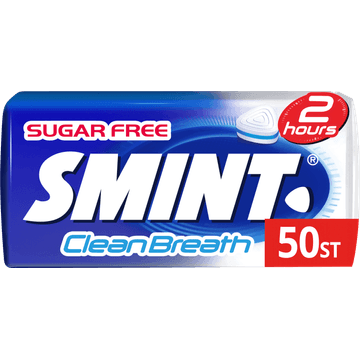 Smint Clean Breath Peppermint Suikervrij Blikje 50 stuks