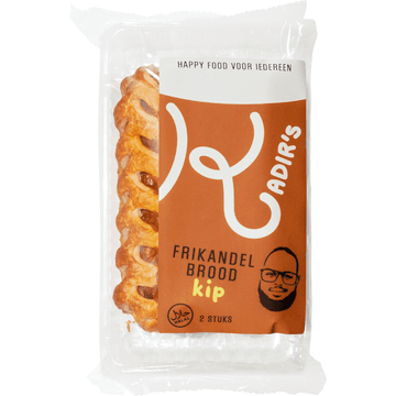 Kadir's Frikandelbrood Kip 2 Stuks