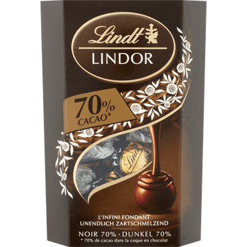 Lindt Lindor Donker 70% Cacao Bonbons 200 g