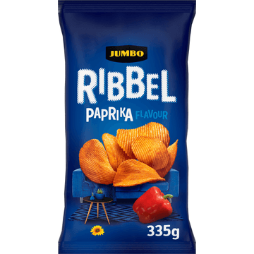 Jumbo Ribbel Paprika Chips 335 g