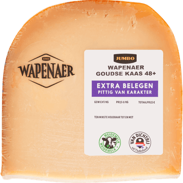 Wapenaer Goudse Kaas 48+ Extra Belegen Stuk ca. 393 g