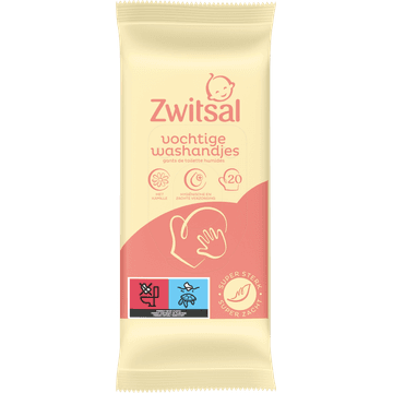 Zwitsal Goedemorgen Vochtige Washandjes 20 Stuks