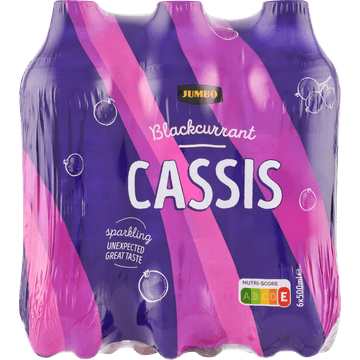 Jumbo Zwarte Bessen Cassis 6 x 500ML