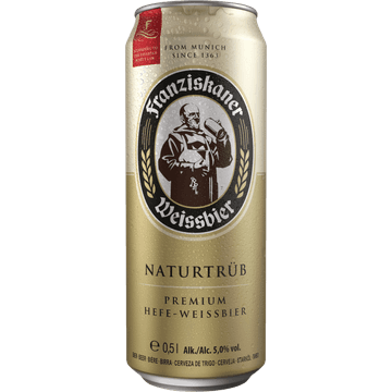 Franziskaner Weissbier Premium Weissbier Blik 0,5 L