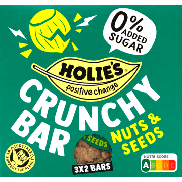 Holie's Crunchy Bar Nuts & Seeds 3 x 2 x 20 g