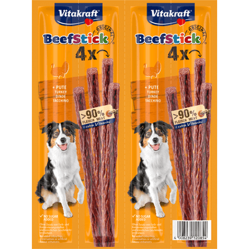 Vitakraft Original Beef Stick + Turkey 4 Stuks 48 g