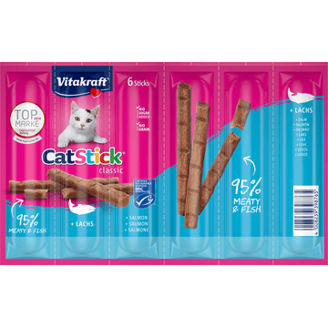 Vitakraft Cat Stick Classic Zalm 6 Stuks 36g