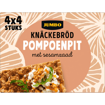 Jumbo Knäckebröd Pompoenpit 4 x 4 Stuks